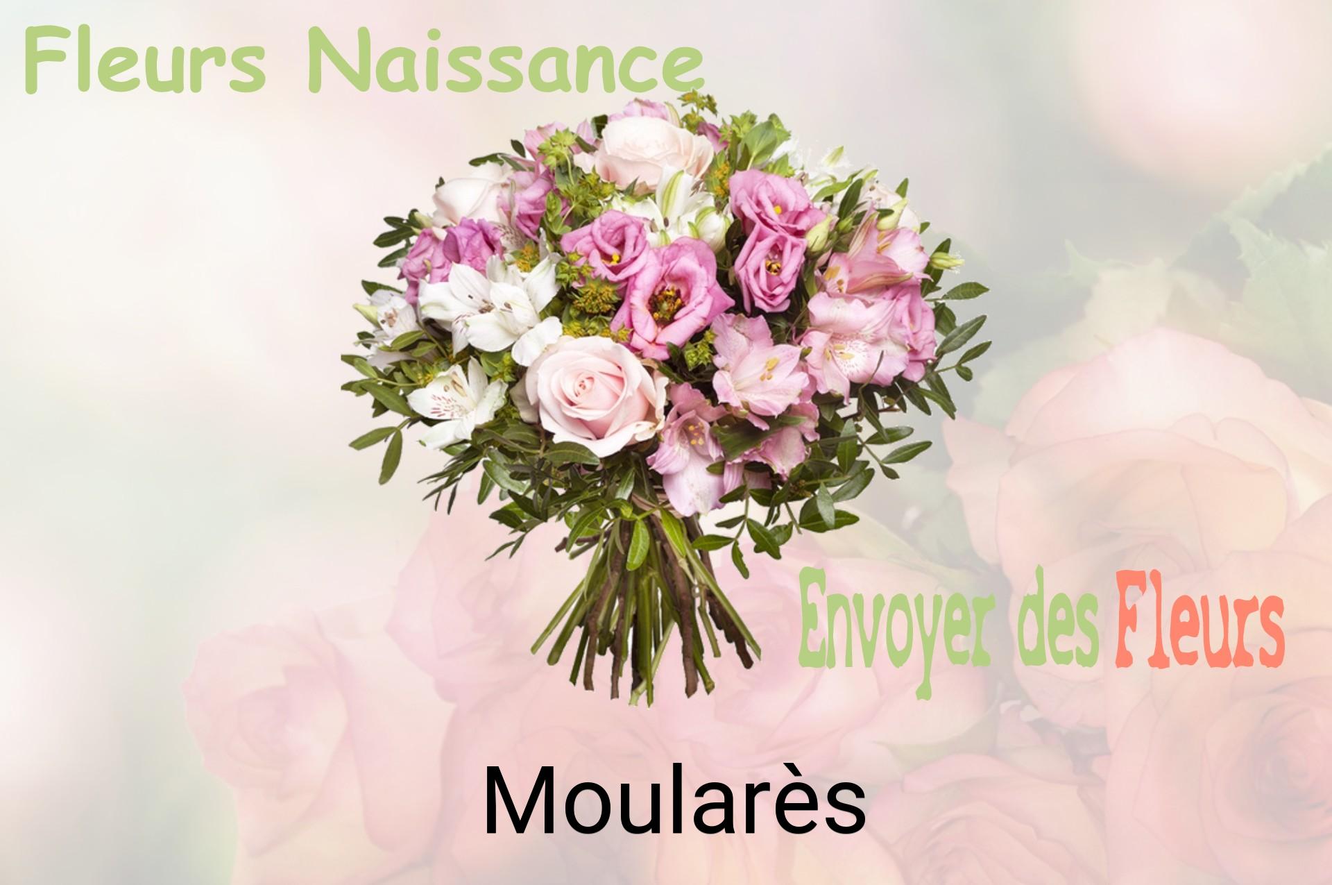 Bouquet de fleurs de naissance livré à Moularès
