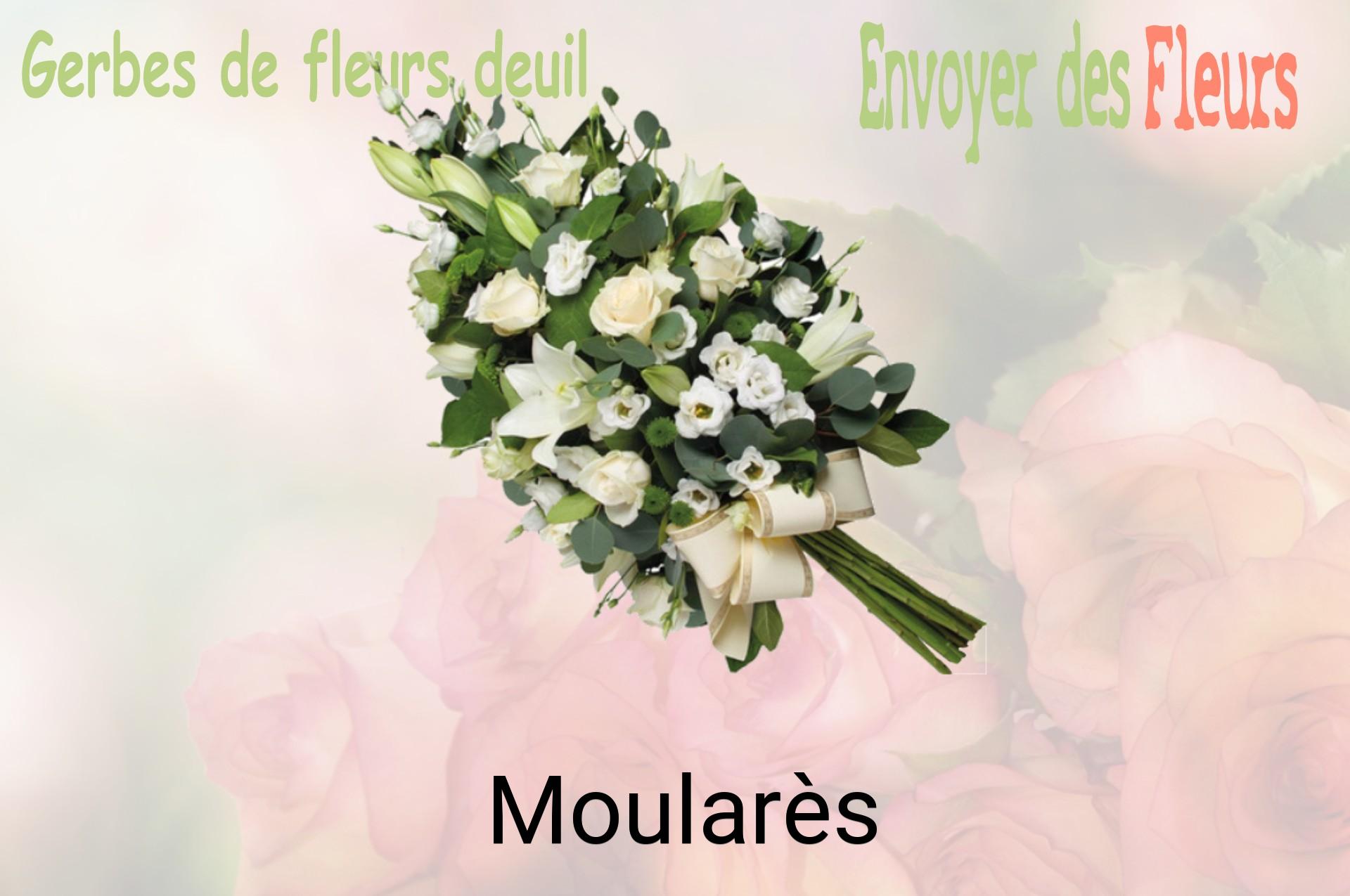Gerbe de fleurs de deuil livrée à Moularès